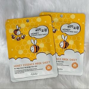 NWT Esfolio Honey Essence Mask Sheet - Set of 2 - GREAT FOR SLUMBER PARTY